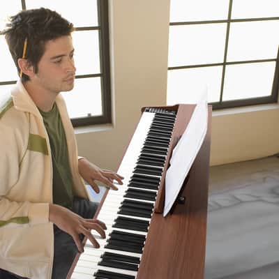 88-Key Fully Weighted Digital Piano w/ Bluetooth MIDI USB Triple Pedal & Stand image 2
