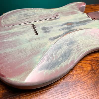 Warmtone Custom Guitars Strat Style Body & Neck W/ Case "Old Winter" Nitro image 11