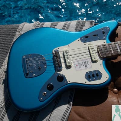 Fender MIJ FSR Traditional II Late '60s Jaguar w Matching Headstock! Limited Edition Lake Placid Blue - Better Than New! Pro Set Up w Perfect Frets/Action/Intonation! image 1