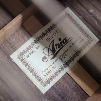 Aria  A555 Classical Guitar Made in Japan - Natural image 17