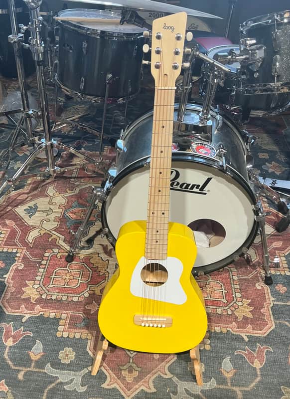 Loog Pro VI Acoustic Guitar - Yellow image 1