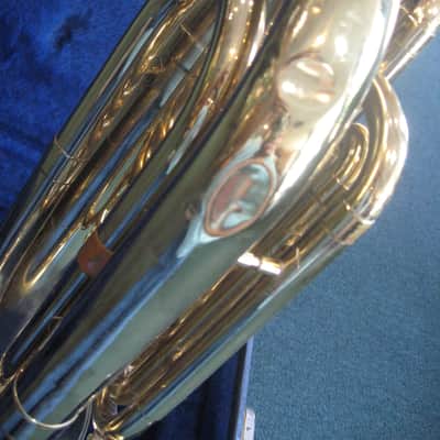 F. E. Olds & Sons Marching Baritone 1977-78 Gold Lacquer image 5