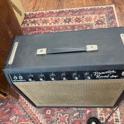 Fender Princeton Reverb -1965 - No Logo Black Panel image 3