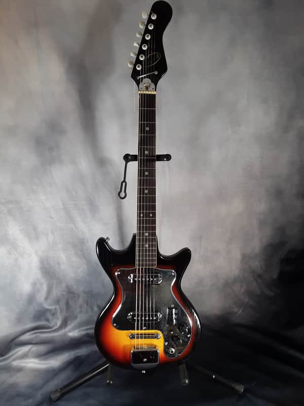 Vintage Imperial Made in Japan Electric Guitar 1970 Tobacco Burst image 1