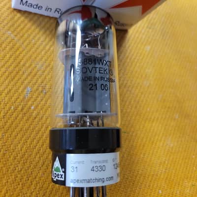 Sovtek 5881WXT Matched Quad (4) New Guitar Amp Power Tubes image 4
