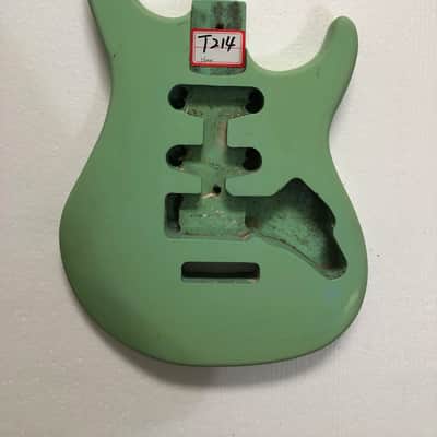 Custom 6 String Electric Guitar Body in Seafoam Green image 1