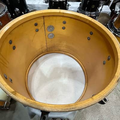 Ludwig 12" deep X 15" head Concert Tom (314-354) 70's - White Marine Pearl / Nickel Plated image 8