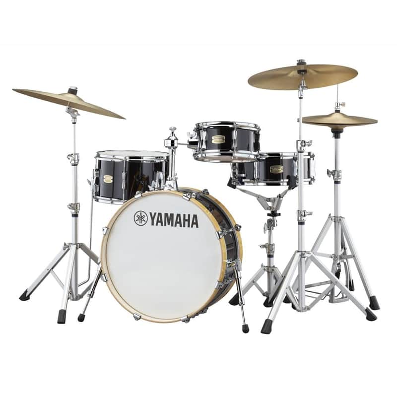 Yamaha Stage Custom Hip 4pc Drum Set Raven Black image 1