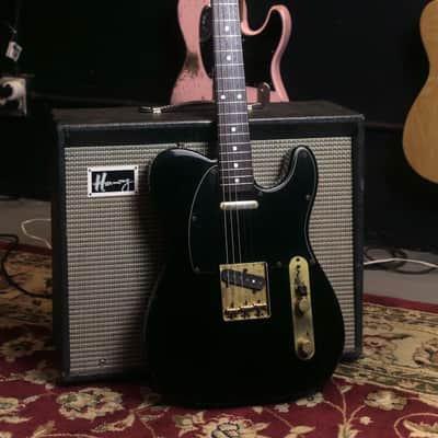 1986-1987 Fender Telecaster TLG-80-55, ALL BLACK, Made in Japan - Black / Pro Set Up image 1