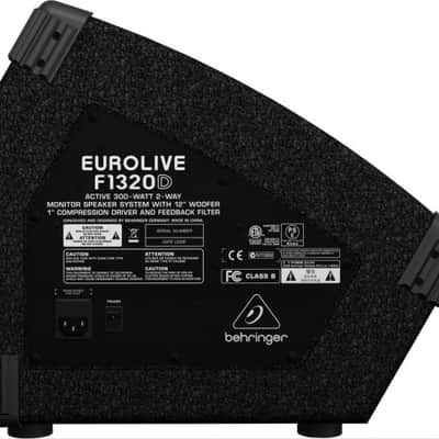 BEHRINGER F1320D EUROLIVE MONITOR DA PALCO AMPLIFICATO 300 WATT WOOFER 12" DRIVER 1" TITANIO EQ 3 BANDE image 4