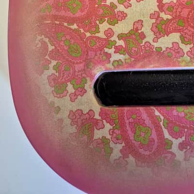 Pink Paisley Tele Body, Aged, Nitro , Alder image 4
