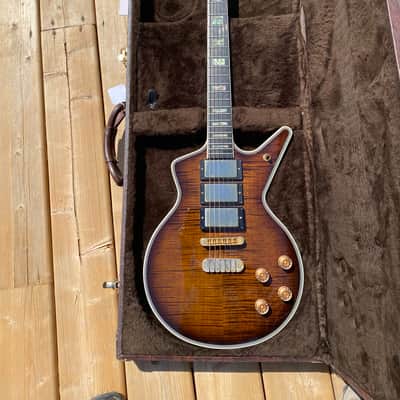 Dean USA custom shop Cadillac tiger eye 2003 - Tiger Eye Flame Top Burst image 1