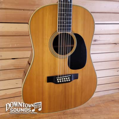 FULLY SERVICED 1968 Martin D12-35 12-String Dreadnought Acoustic Guitar with Guild Hard Case - Natural, New Bridge, 5lbs image 1