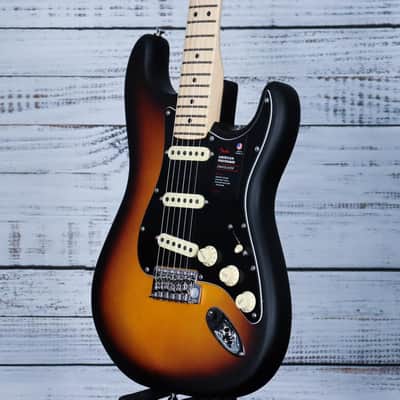 Fender Limited Edition American Performer Timber Stratocaster Electric Guitar | 2-Color Sunburst Pine image 5
