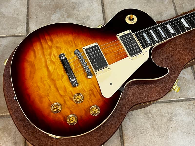 2023 Gibson USA Les Paul Standard 50's Quilted maple Bourbon Burst image 1
