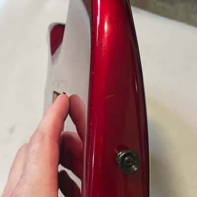 1980's Made in Japan Kramer F-1000 Candy Apple Red Single Pickup Guitar Body Floyd Ready image 14