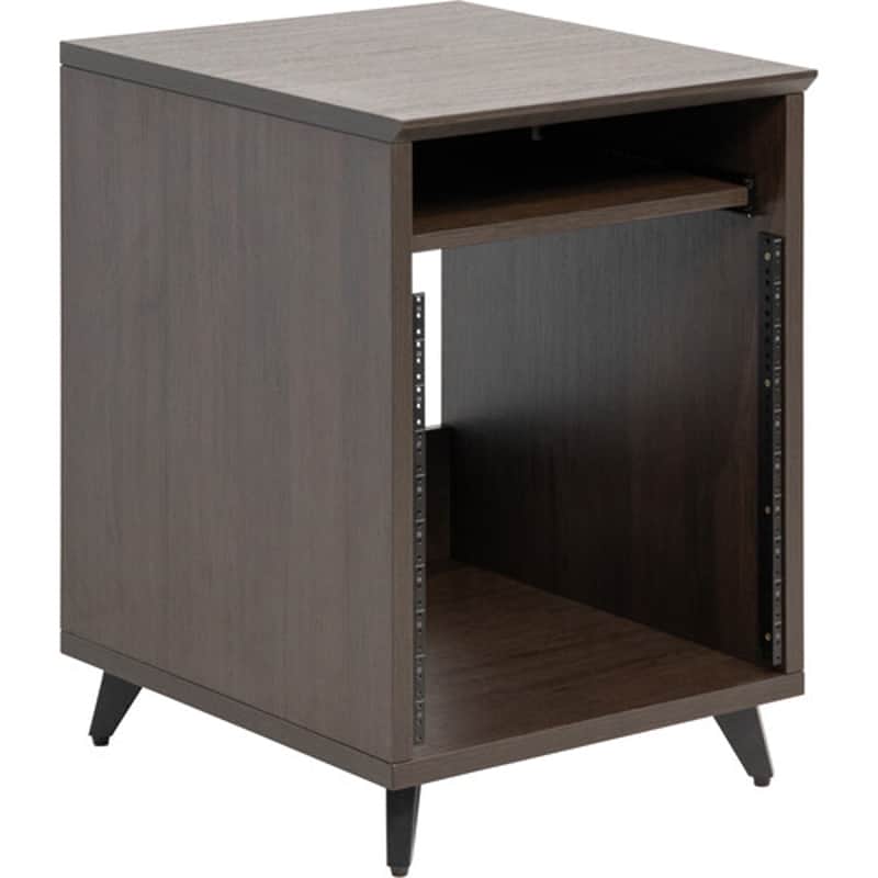 Gator Elite Furniture Series 10U Studio Rack Table in Dark Walnut Finish GELITEDESKRK-BRN image 1