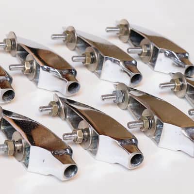 Set of (8) Sonor Tear Drop Style Drum Lugs - 1960s image 3
