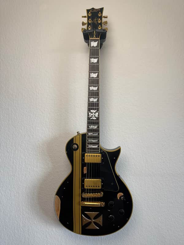 ESP LTD Iron Cross Black Distressed James Hetfield image 1