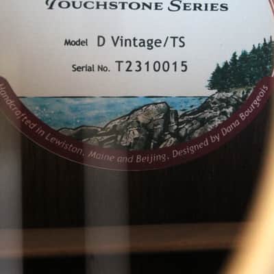 BOURGEOIS Touchstone Series D Vintage TS, Hardcase and Papers image 12