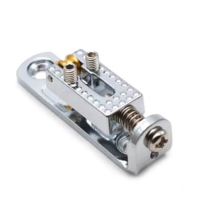 Chrome 4 String Single String Roller Saddles Bridge image 2