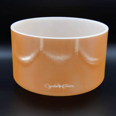 Crystal Tones 9" Laughing Buddha Quartz Crystal Singing Bowl (F4+40) image 2