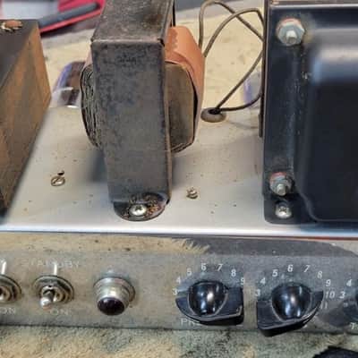 Fender 1955 Tweed 4x10 Bassman amplifier, narrow panel dual rectifier 1955 - Tweed image 19