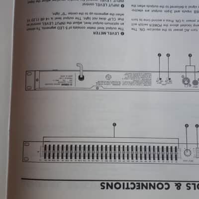 Yamaha GQ1031B2 31-Band Graphic Equaliser Operating Manual English/French/German image 4