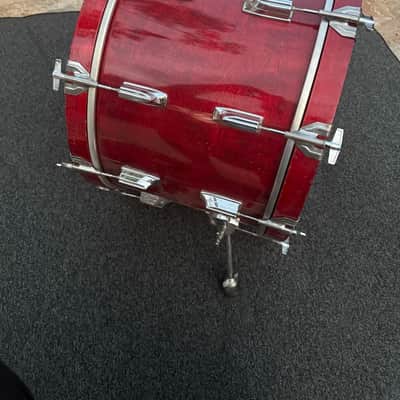 Tama Superstar 22x14 Bass Drum Cherry Wine - 80's image 15