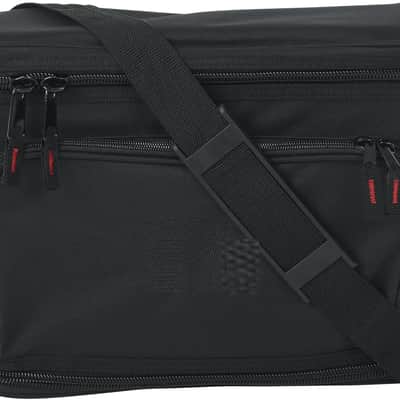 Cases Padded Nylon Carry Bag for Single Wireless Microphone System, Live-in Style Holds Reciever, Body Pack, and Microphone with Antenna Access