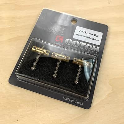 Gotoh In-Tune Saddle Set Telecaster, Solid Brass - Set Of 3,  PSS-ITB imagen 2