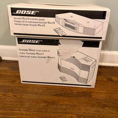 NOS Bose Acoustic Wave Music System II & Multi Disc 5 CD Changer White NEW READ image 2