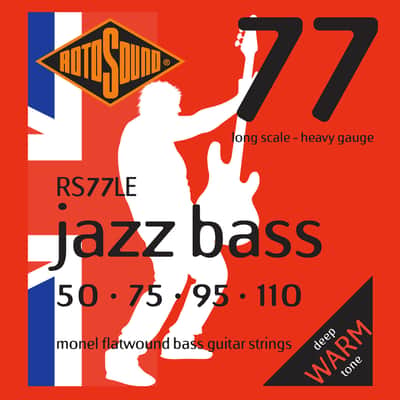 RS77LE Jazz Bass 77 Monel Flatwound 50/110 Rotosound image 1