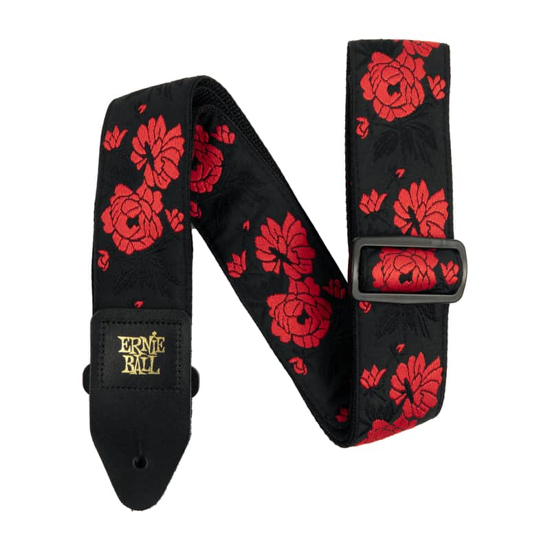 Mint Ernie Ball 5335 Classic Jacquard Guitar Strap, 41-72 Inch Length, Tango Rose image 1