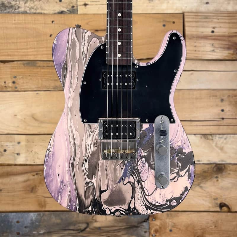 Nash T-2 HB Relic Swirl over Shell Pink, Dimarzios, 7.8 lbs image 1