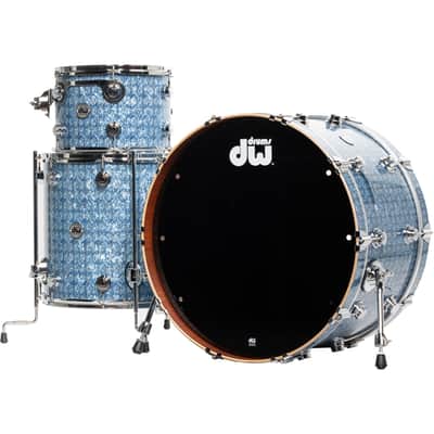 Drum Workshop Collectors Series 3-Piece Shell Kit - Blue Boa image 2