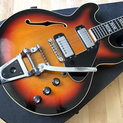 1974 Framus Billy Lorento Semi-acoustic guitar w/HSC and original warranty card - very rare! image 7
