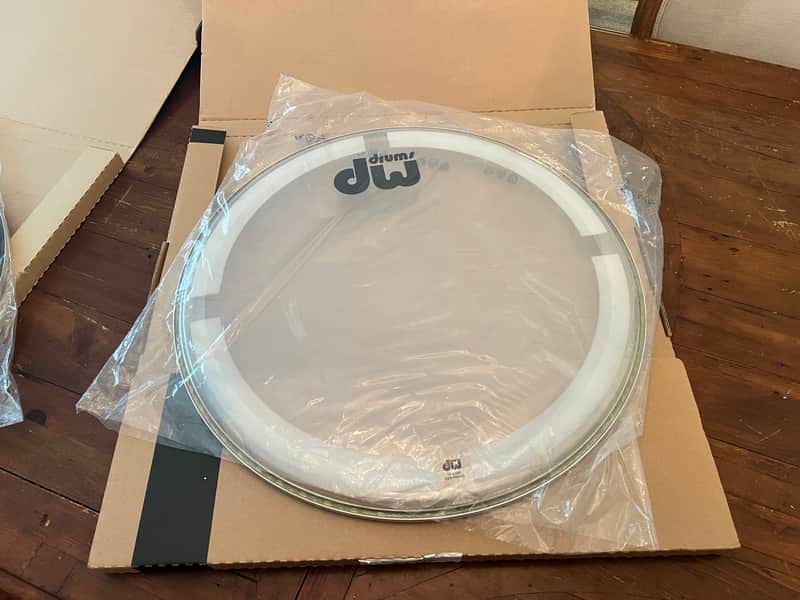 DW Coated/Clear Bass Drum Head - 22" (DRDHCC22K)
