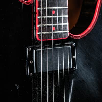 1985 Washburn WT-24V Tour 24 HH Telecaster black/red image 5