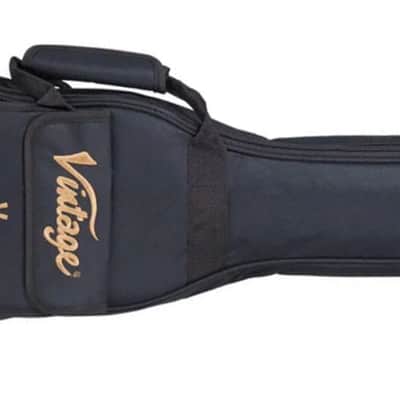 Vintage VTR800PB-USB Viator Paul Brett USB Electro-Acoustic Travel Guitar Antiqued image 10