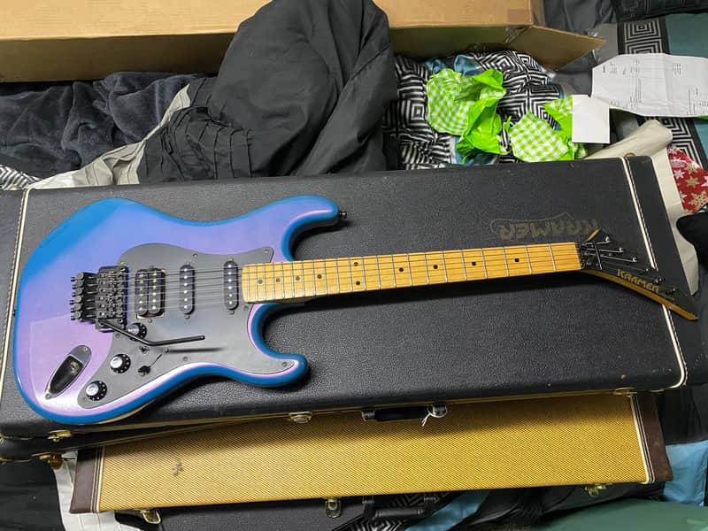 1986 Kramer Pacer Deluxe Rare Flip Flop blue with even rarer maple board! image 1
