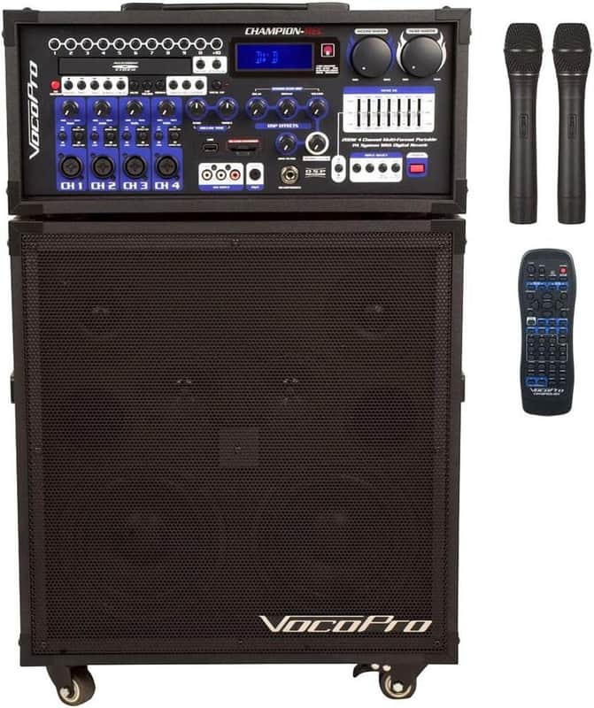 VocoPro 200W 4CH Multi-Format Digital, USB, Black (CHAMPIONREC9) image 1