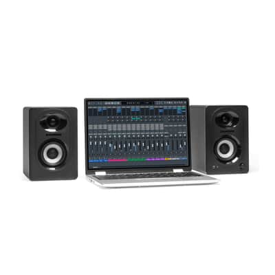 Samson MediaOne M30BT 3-Inch Powered Bluetooth Studio 20W Monitors (Pair, Black) image 5