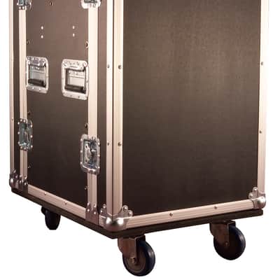 Gator G-TOUR-10X12-PU Rolling Pop-Up 10U Top/12U Bottom ATA Rack Road Case w/ Casters