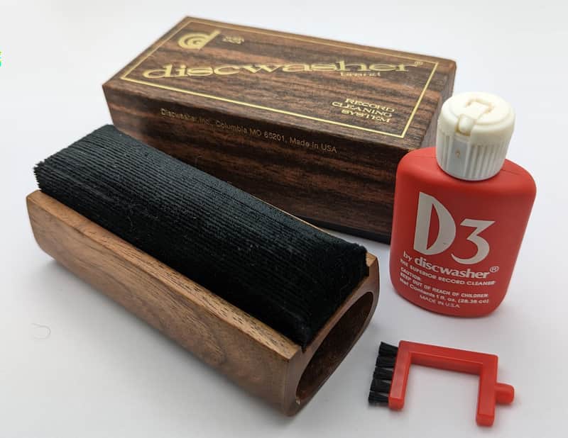 Discwasher Vinyl Album Record Cleaner Cleaning Kit - Wooden image 1