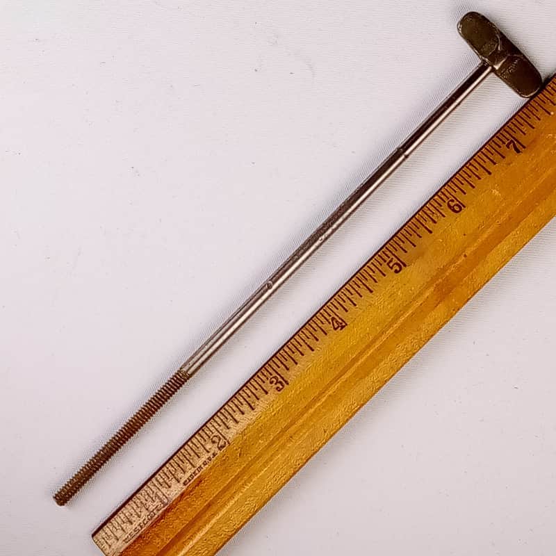 Early American 10-24tpi Nickel 7 3/8" Single-Tension Thumb Rod Snare/Tom Drum US image 1