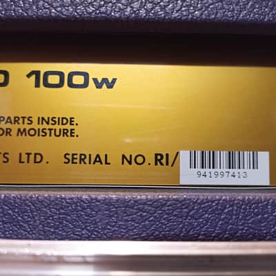 Marshall Limited Edition Purple "Hendrix" Stack Superlead MKII 1959 LTD 100 Watt 1994 Purple image 8