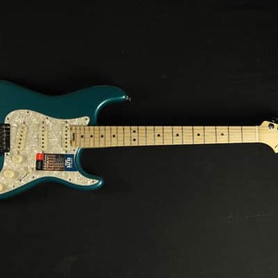 Fender American Elite Stratocaster Guitar, Ocean Turquoise, Maple Board - 0114002708 (818) image 5