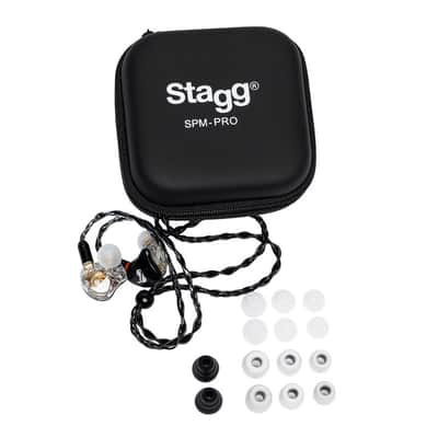 STAGG Professional Superior in-ear stage monitors with premium hybrid transducers IEM Black SPM-PRO image 3