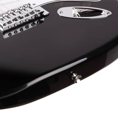 Glarry GST Rosewood Fingerboard Electric Guitar Black image 7